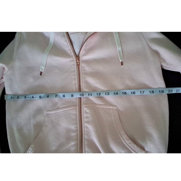 Women's H & M Pink Zip Up Hoodie, with Copper Details, Small - Picture 11 of 12